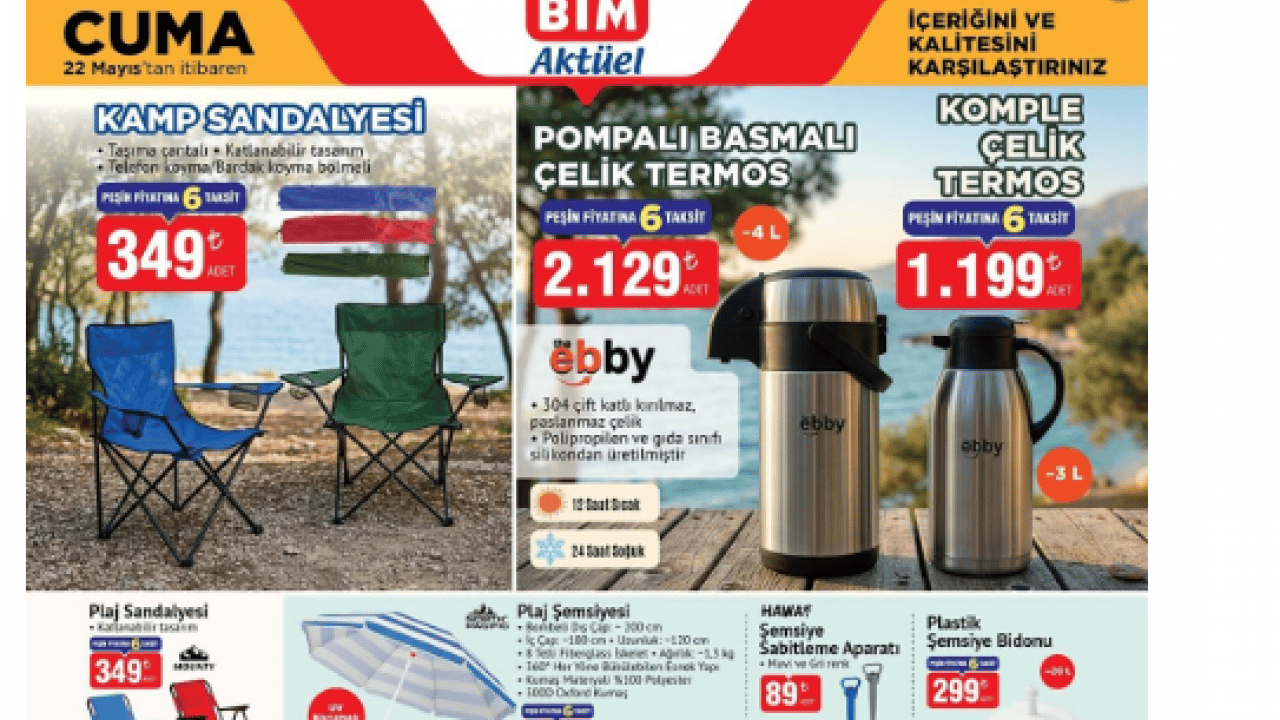 Foto - Piknik ve yaz ürünleri geliyor! BİM 22 Mayıs kataloğunu yayınladı!