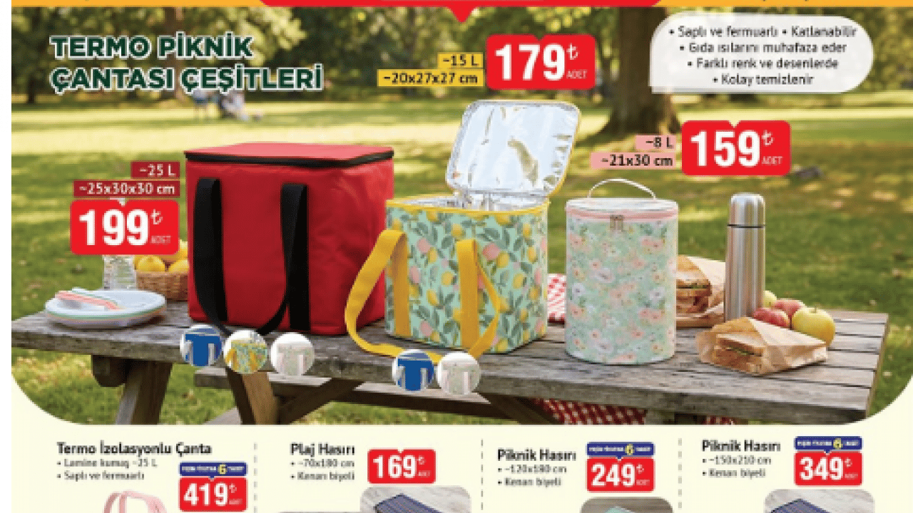 Foto - Piknik ve yaz ürünleri geliyor! BİM 22 Mayıs kataloğunu yayınladı!