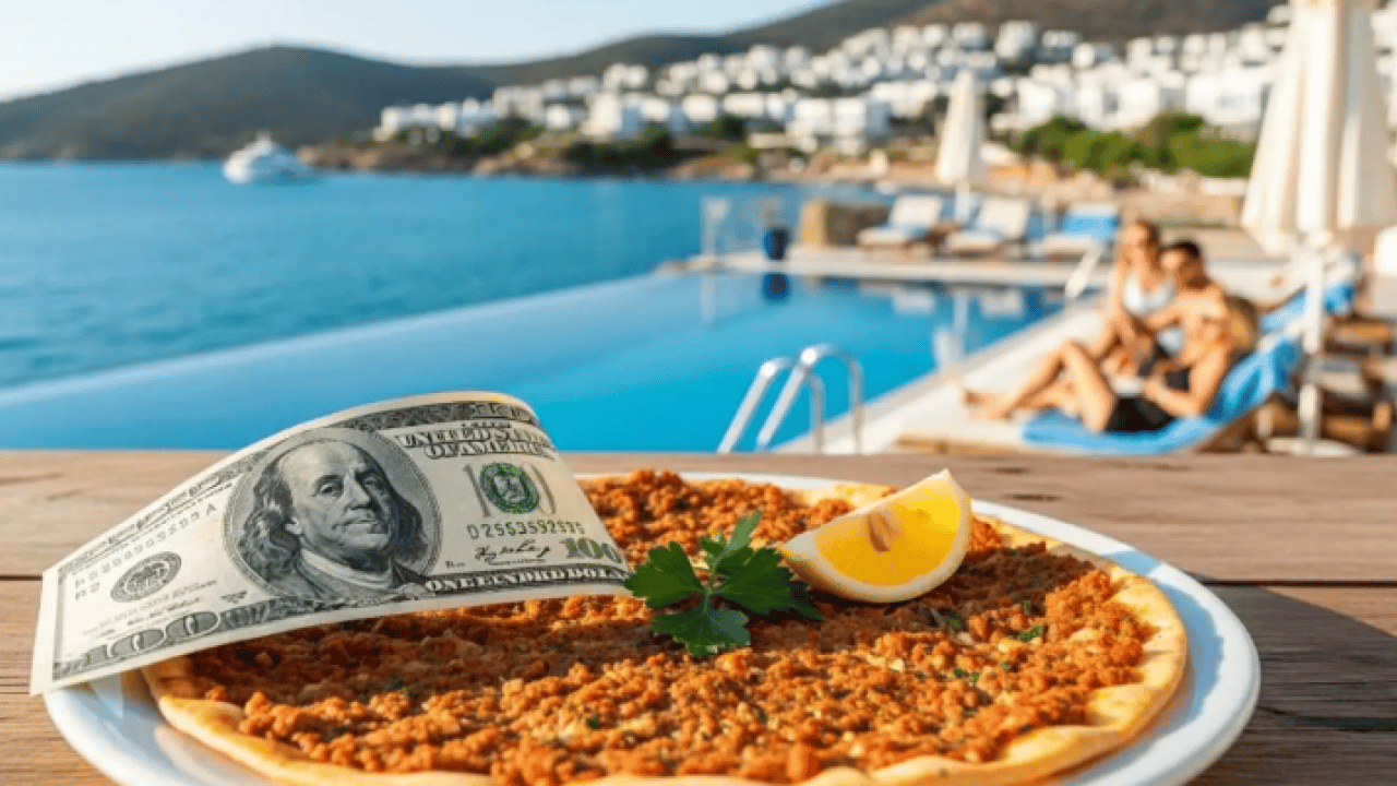 Foto - Plaja giriş parasıyla yaz tatili yapılır! Lahmacun 1600 lira, hamburger 2.241 Lira!