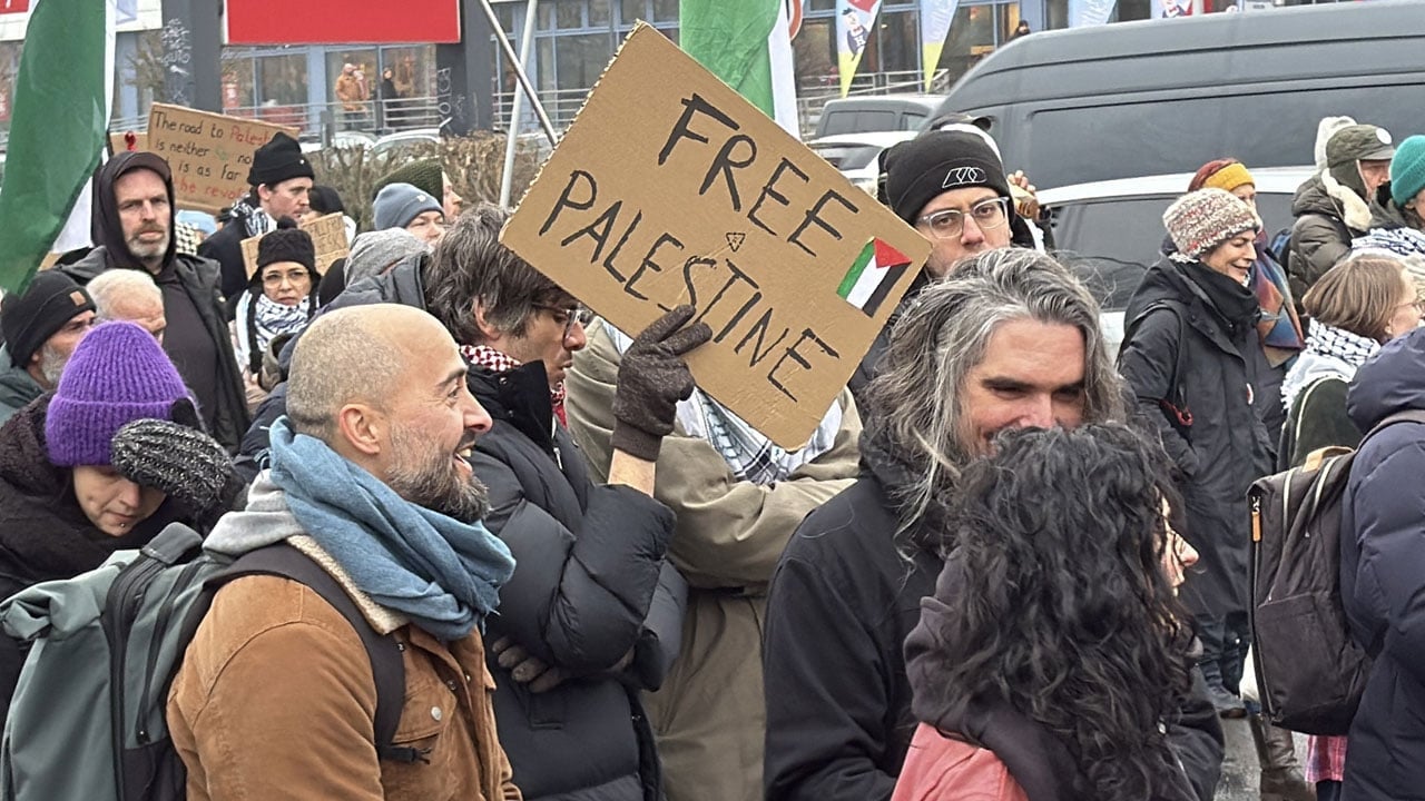 Foto - Polis müdahale etti! Berlin’de Filistin’e destek yürüyüşü