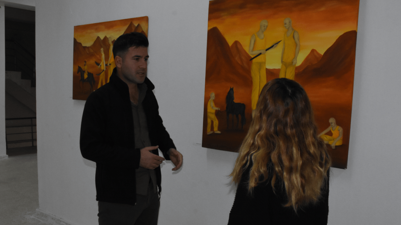 Foto - Polislikten ressamlığa: Asayiş uygulamasında gördüğü tabloyla hayatı değişti