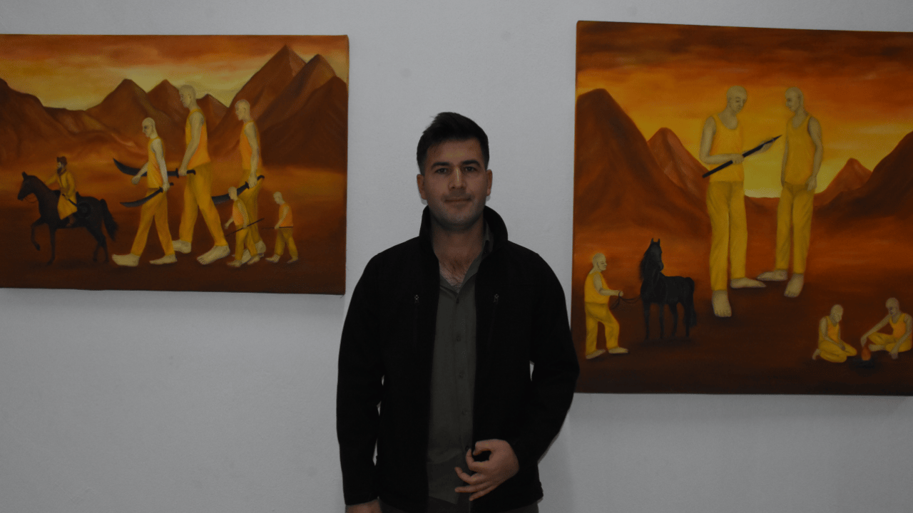 Foto - Polislikten ressamlığa: Asayiş uygulamasında gördüğü tabloyla hayatı değişti