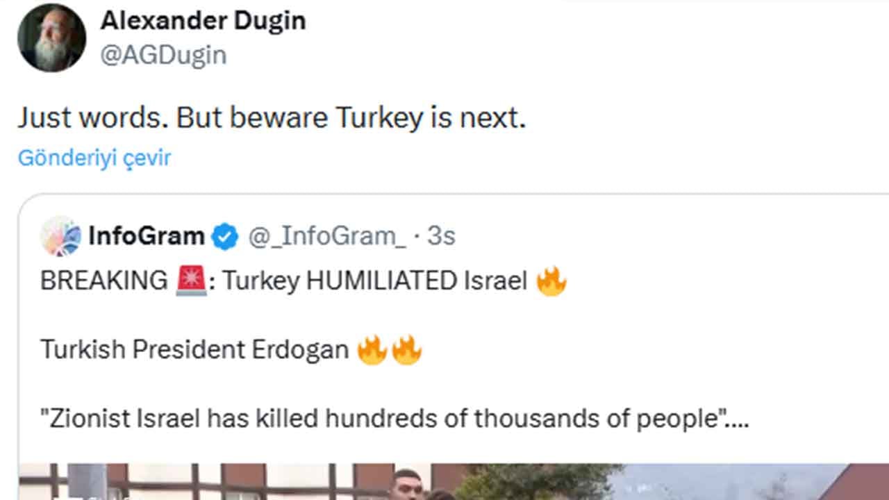 Foto - Putin'in beyni Dugin'den tehdit: Dikkat edin sırada Türkiye var