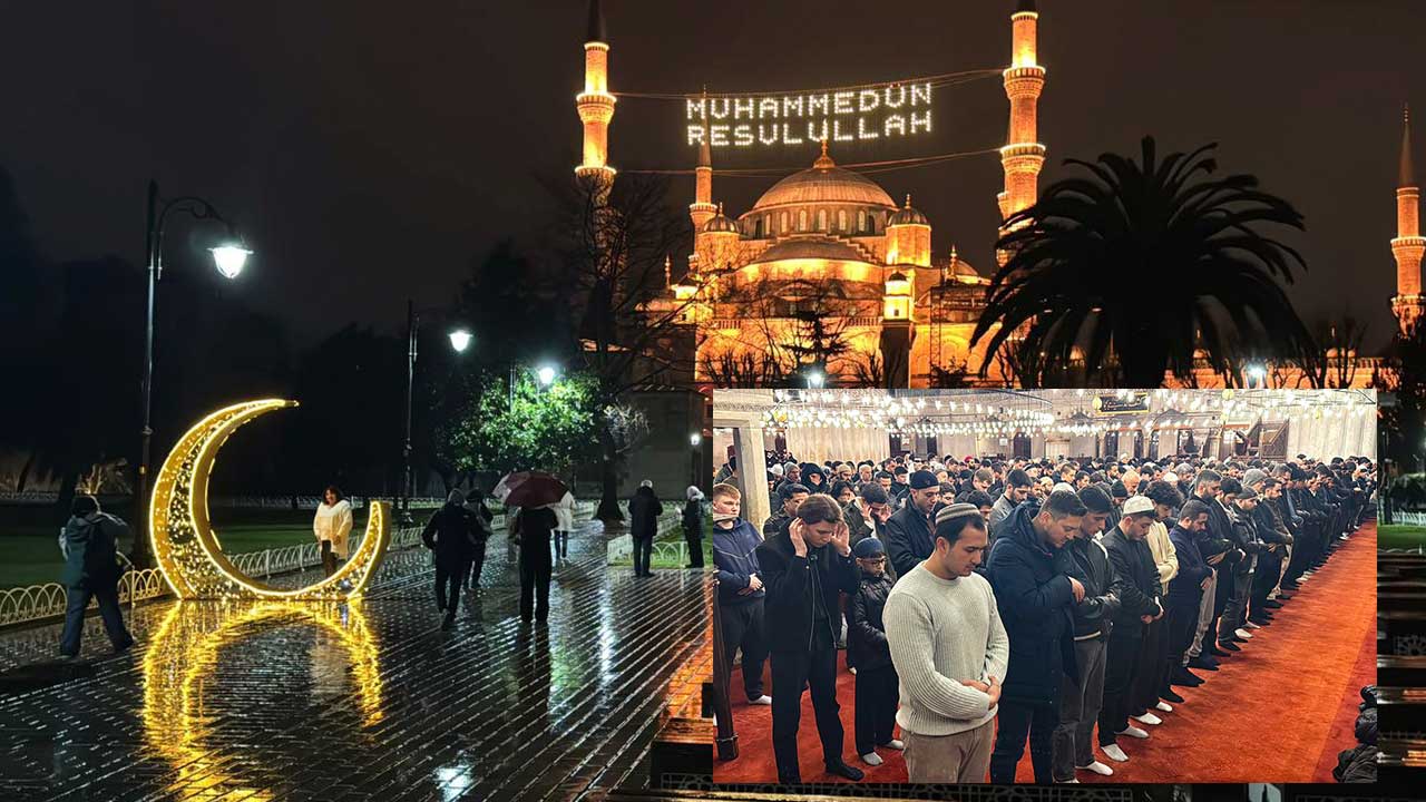 Ramazan geldi! İstanbul'da ilk teravih namazı kılındı