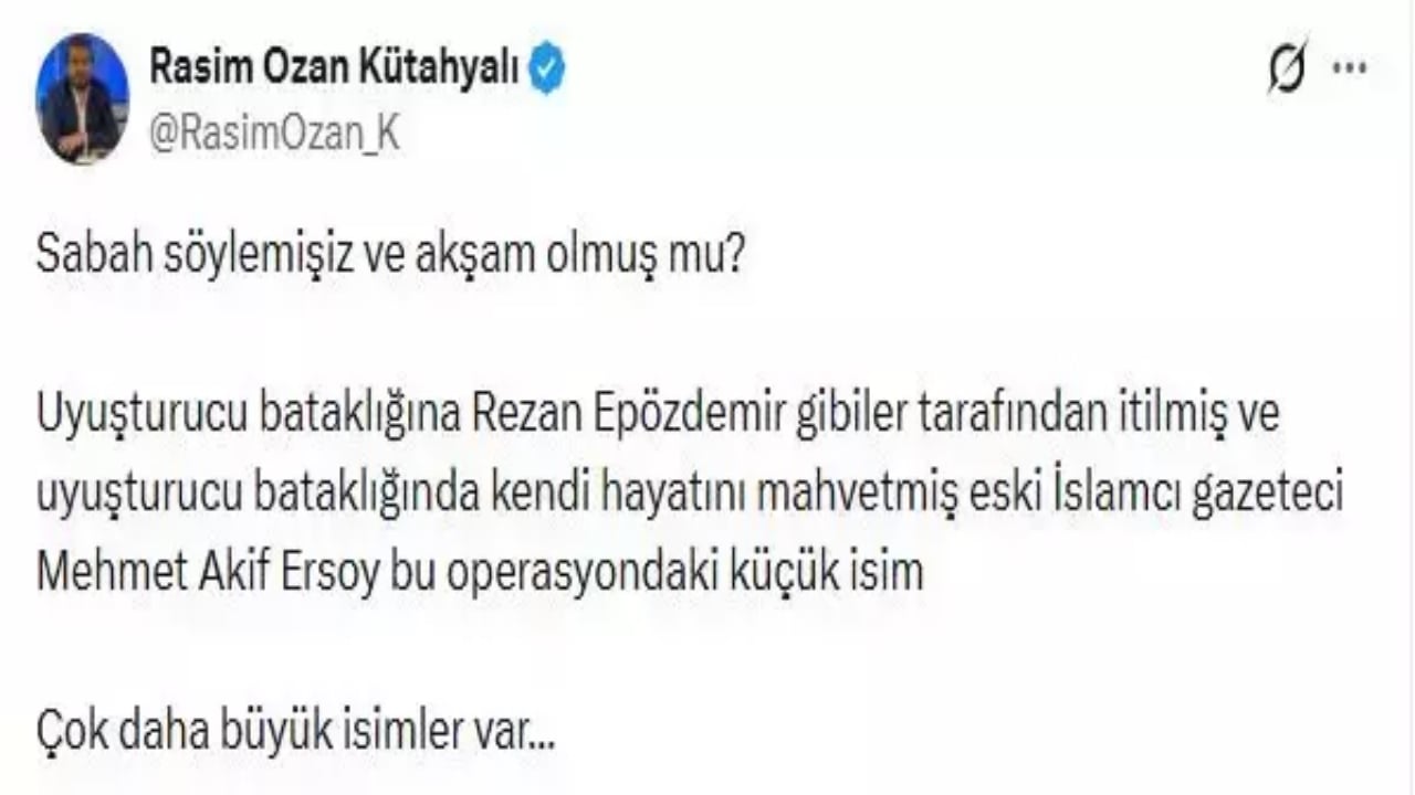 Foto - Rasim Ozan’dan tüm Türkiye’yi şok eden iddia! Ünlü sunucu Mehmet Akif Ersoy’u, uyuşturucu bataklığına bakın hangi şaşırtan isim itmiş
