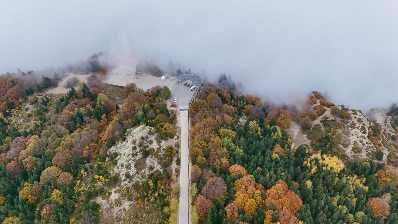 Foto - Renklerin dansı! Sonbahar sisle buluştu