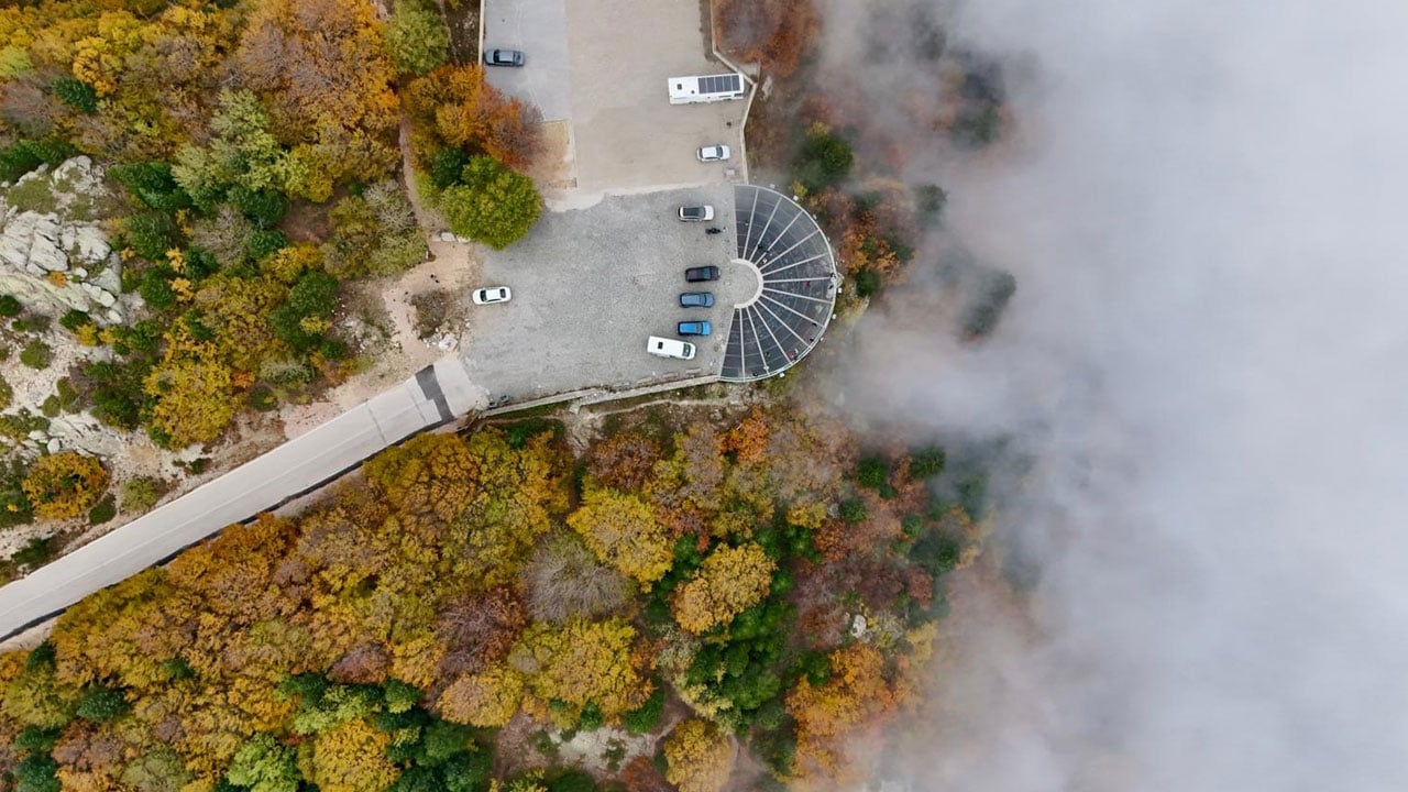 Foto - Renklerin dansı! Sonbahar sisle buluştu