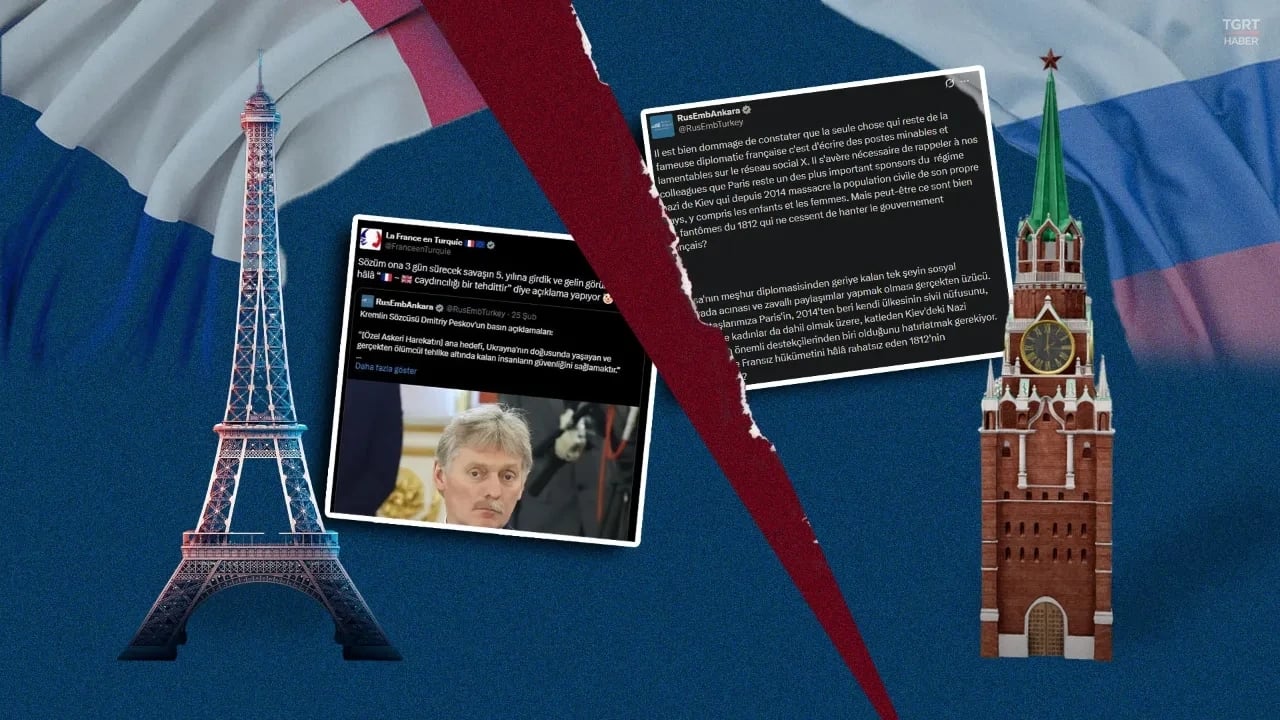 Foto - Resmen birbirlerine girdiler! Rusya ve Fransa büyükelçiliklerinden görülmemiş "Türkçe" kapışma