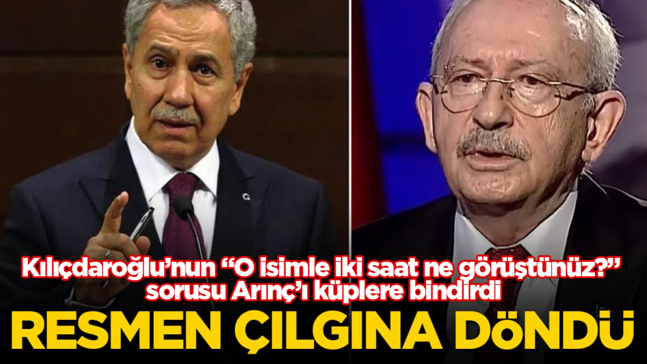 Resmen çılgına döndü! Kılıçdaroğlu’nun "O isimle iki saat ne görüştünüz?" sorusu Arınç’ı küplere bindirdi