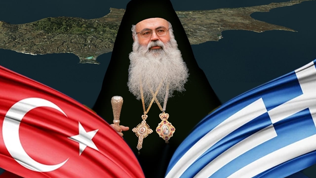 Foto - Rum Başpiskopos'tan küstah sözler! KKTC'nin 42. yıl dönümünde Türkiye'ye saldırdı! Skandal paylaşım