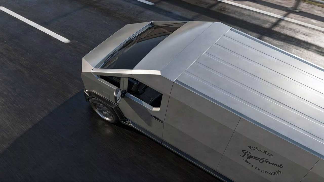 Foto - Ruslar, çakma Cybertruck yaptı