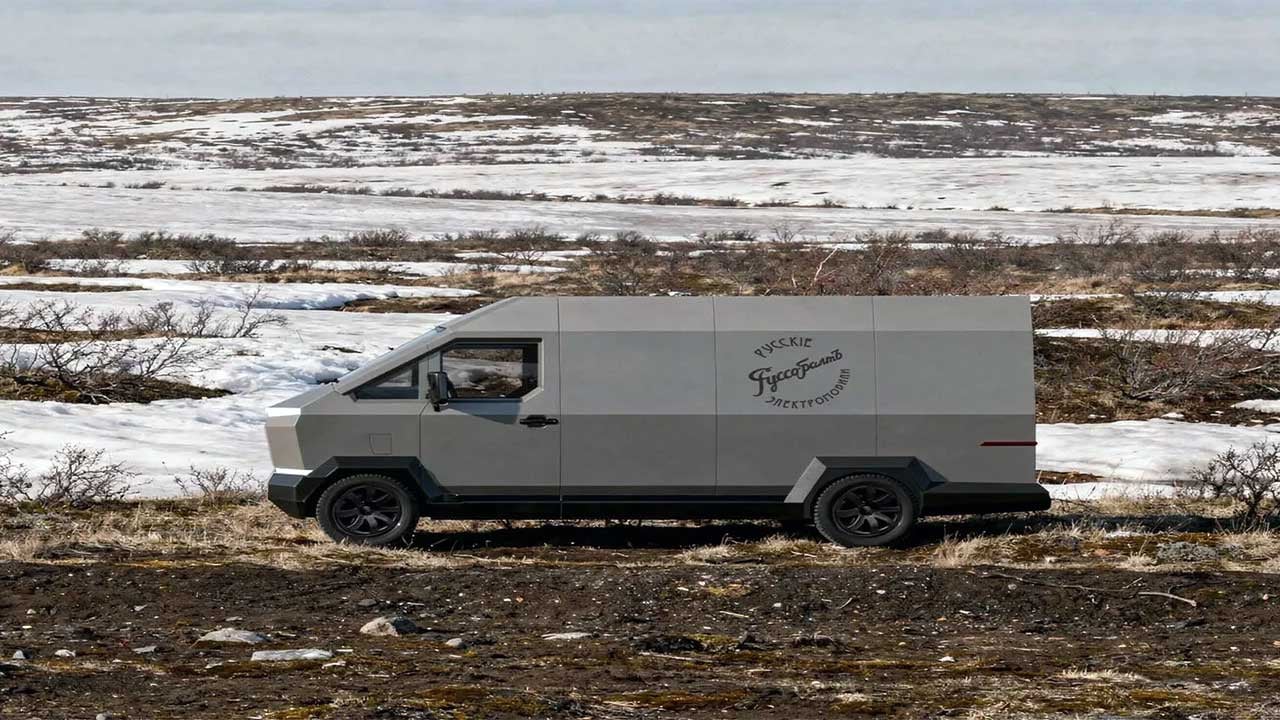 Foto - Ruslar, çakma Cybertruck yaptı
