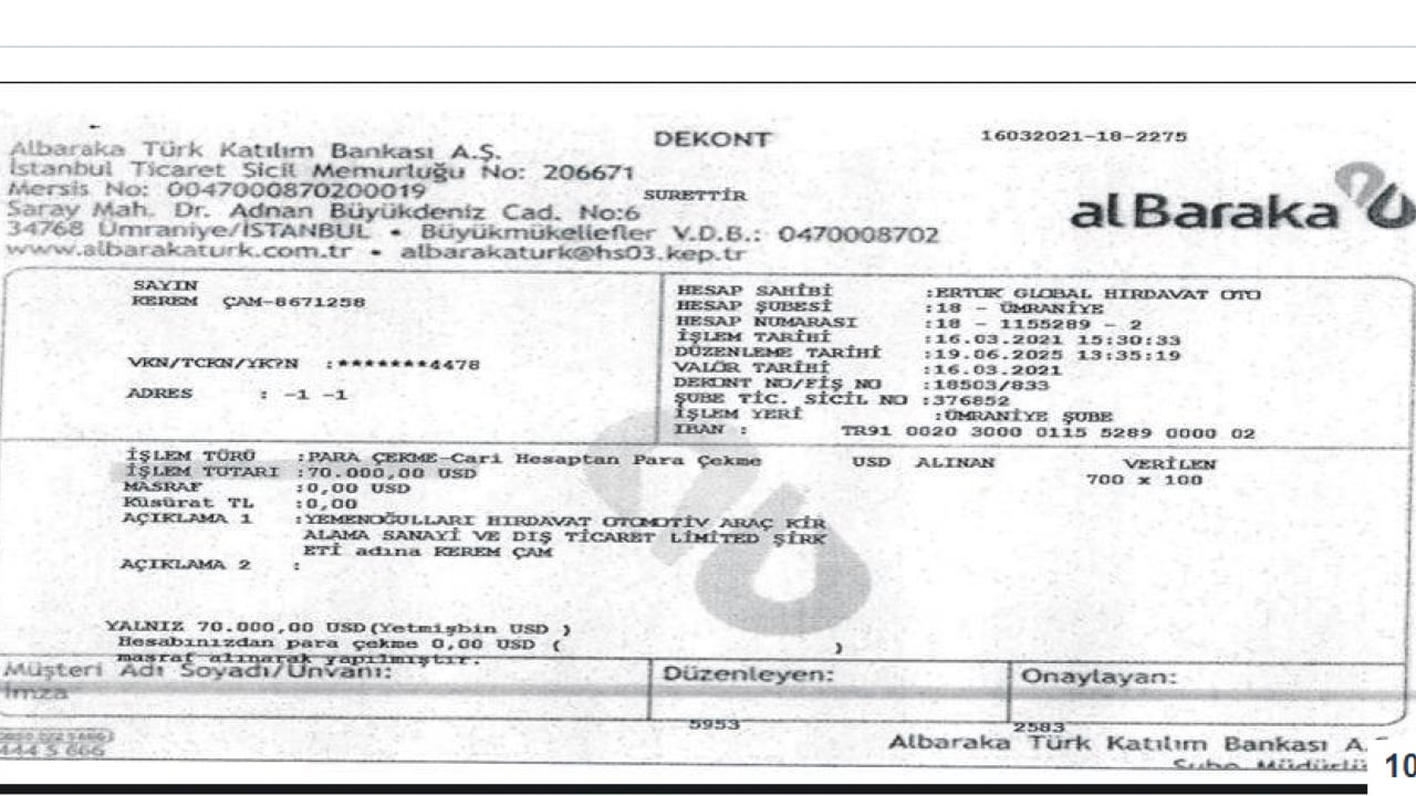 Foto - Rüşvetin belgesi mi dediniz? İşte dekontlar