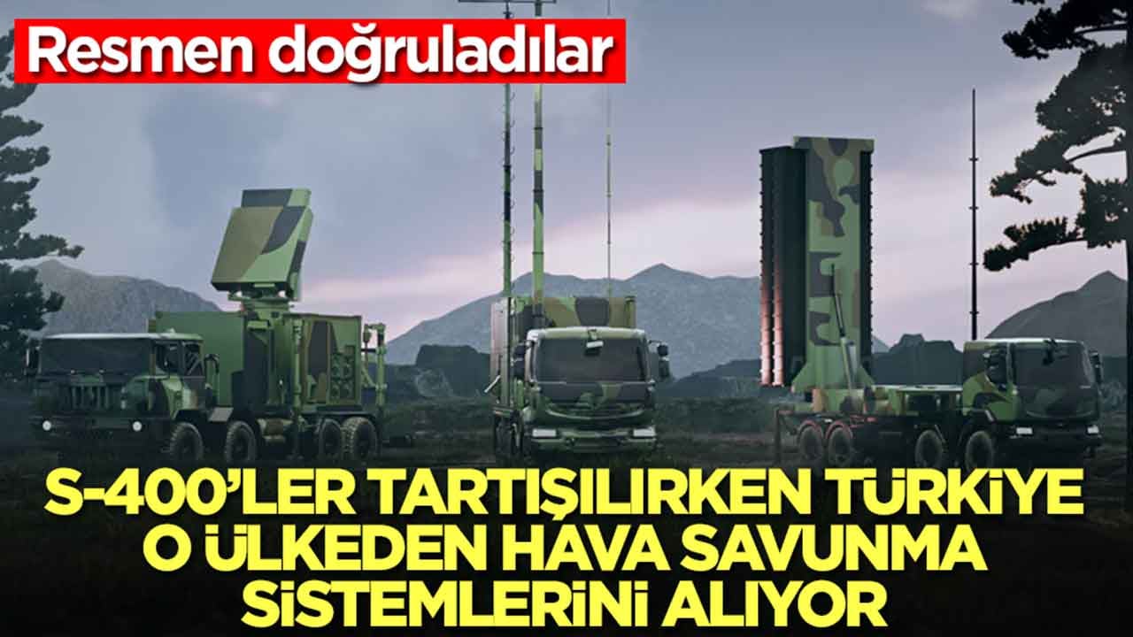 S-400'ler tartışılırken Türkiye o ülkeden hava savunma sistemlerini alıyor: Resmen doğruladılar