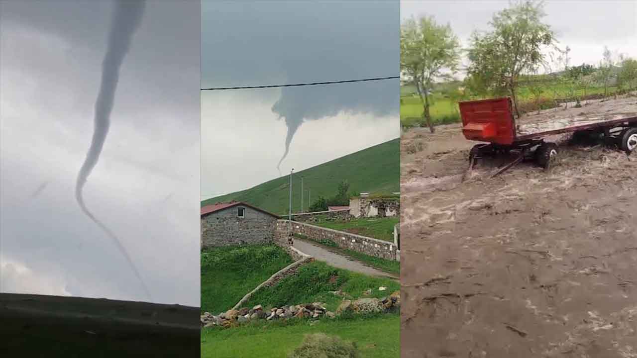 Sağanak sel getirdi, hortum korkuttu!