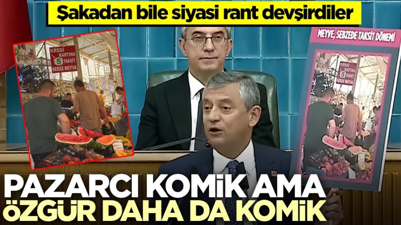 Şakadan bile siyasi rant devşirdiler! Pazarcı komik ama Özgür daha da komik