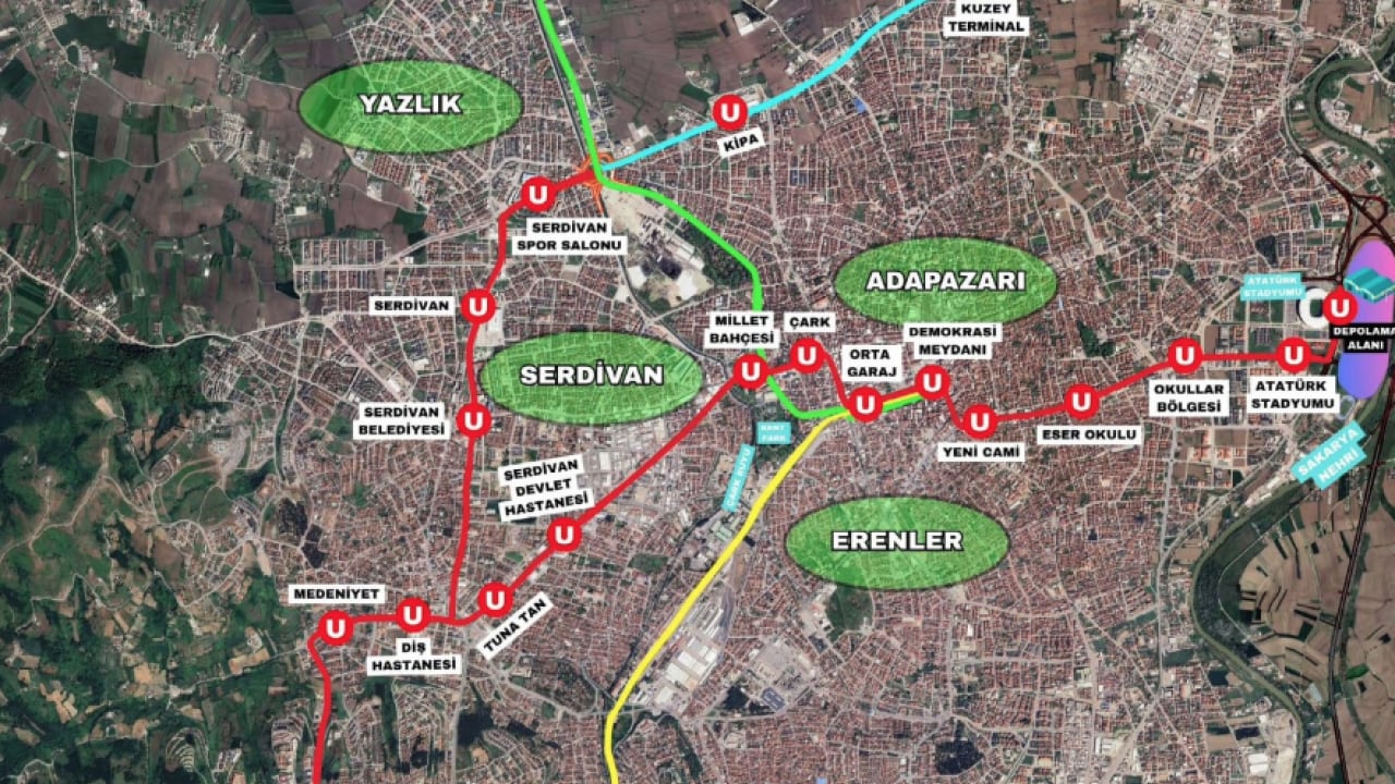Foto - Sakarya’da trafik sorununa çifte çözüm geliyor! Tramvay Hattı için geri sayım başladı