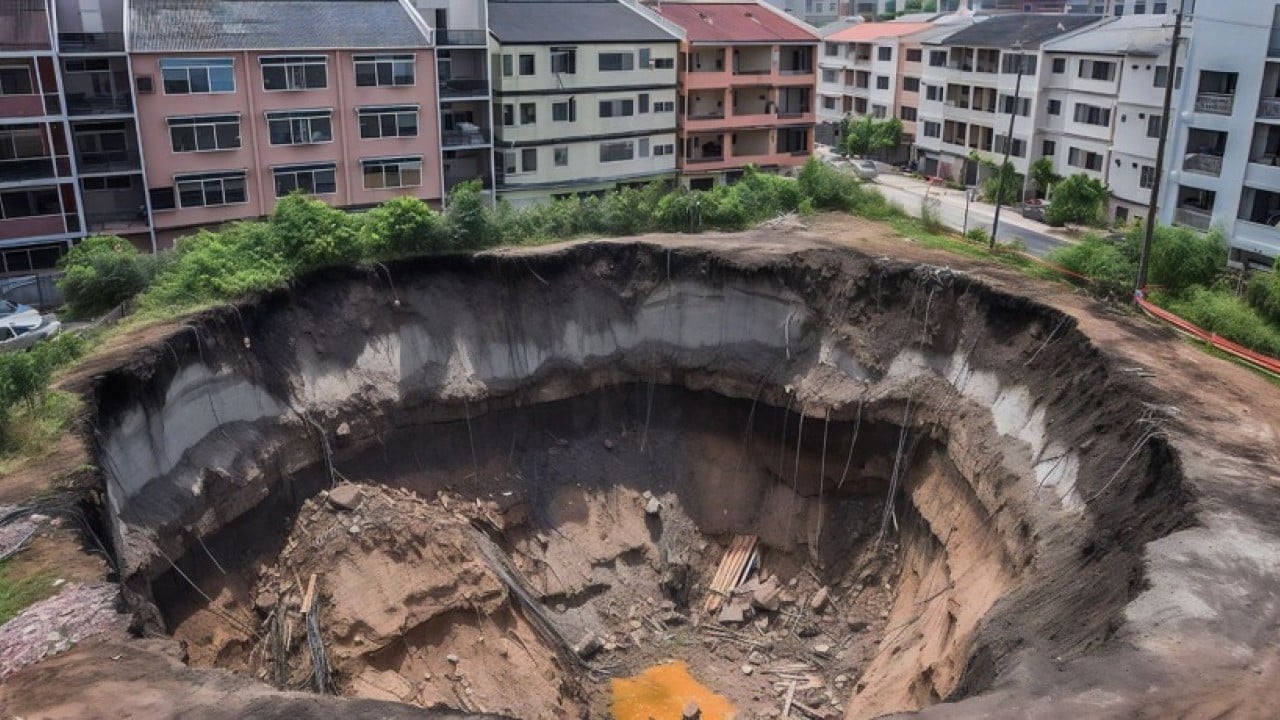 Foto - Saniyeler içinde devasa çukurlar: Obruklar modern şehirlerin kabusu oldu