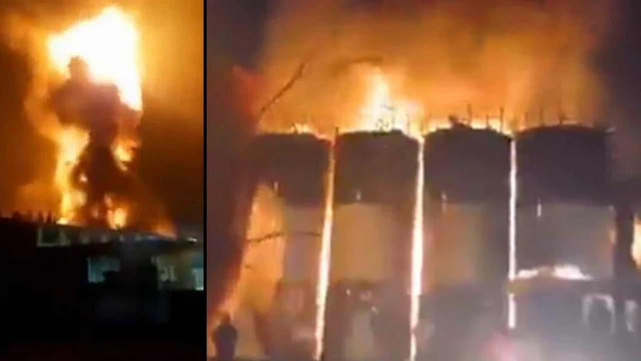 Foto - Savunma sanayi tesisi vuruldu: İHA'lar pert oldu