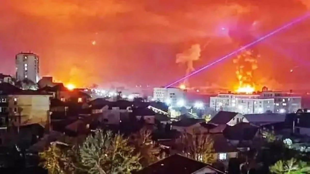 Foto - Savunma sanayi tesisi vuruldu! İHA'lar perte çıktı