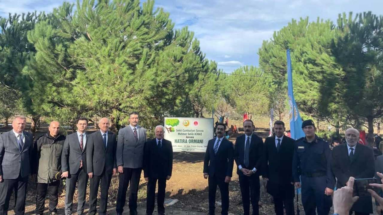 Foto - Şehit edilen savcı Mehmet Selim Kiraz anısına hatıra ormanı kuruldu