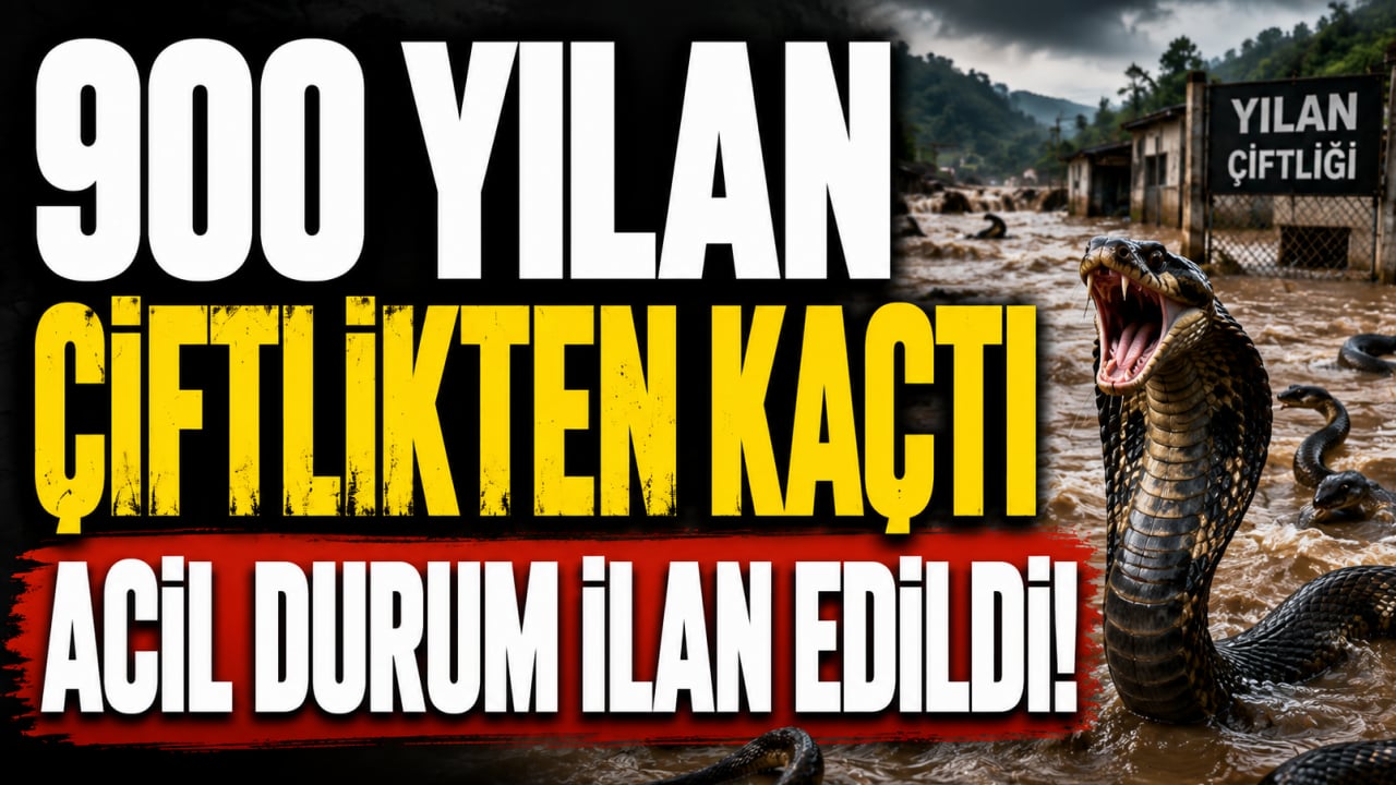 Sel felaketi korku saçtı! 900 yılan çiftlikten kaçtı, acil durum ilan edildi