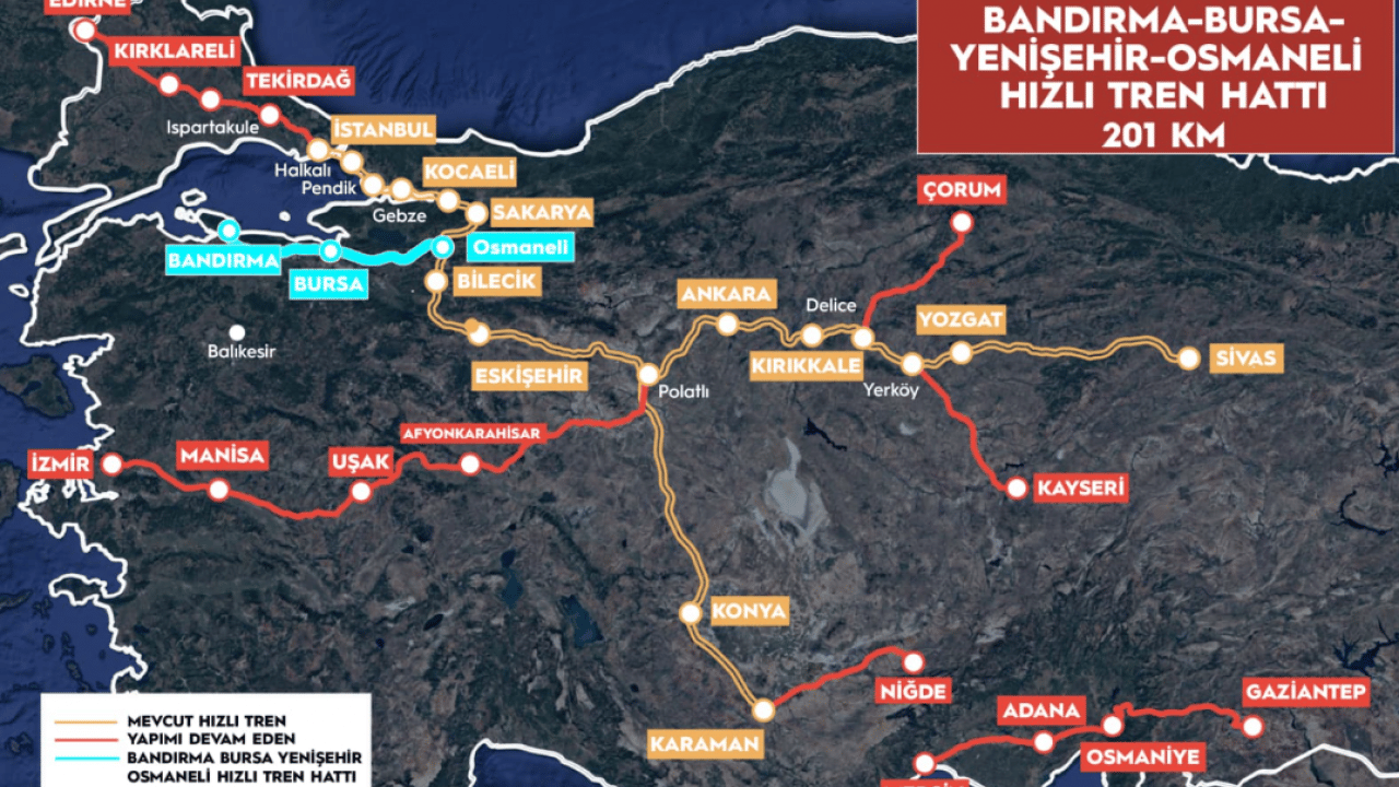 Foto - Seyahat süresi 2 saat 15 dakikaya düşecek! Bursa'ya yüksek hızlı tren müjdesi