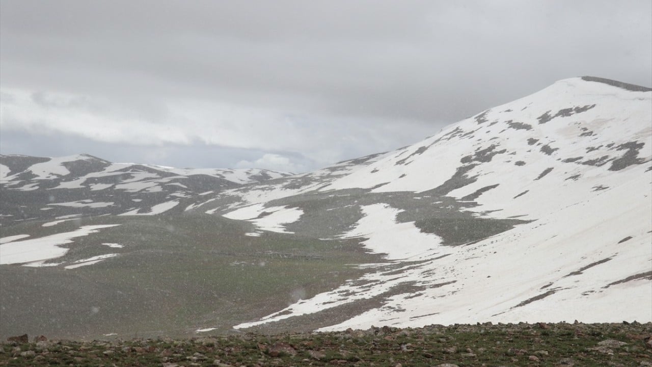 Foto - Sinek Yaylası'nda iki mevsim bir arada