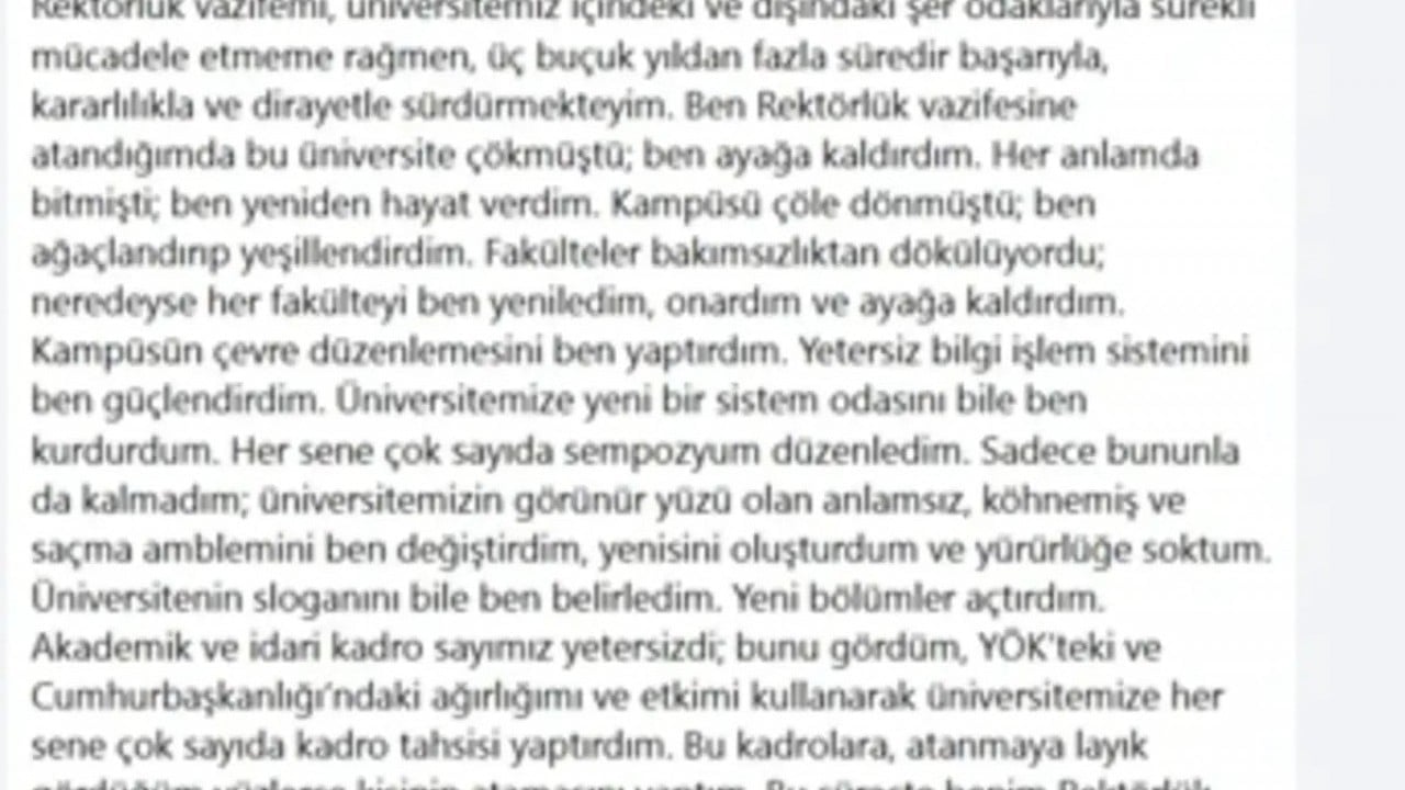 Foto - Şırnak Üniversitesi rektörü akrabalarını neden işe aldığını açıkladı: Cumaya gitmedikleri için bilmezler