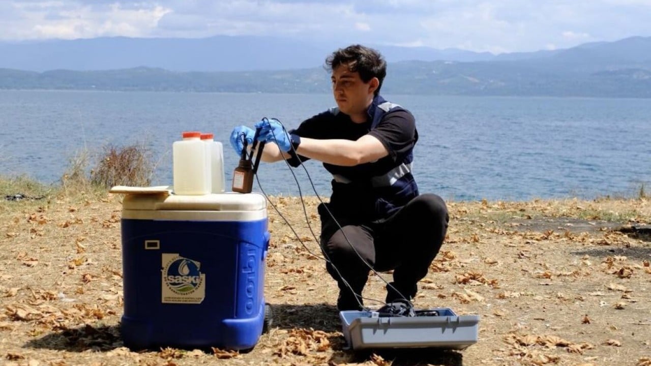 Foto - Sırrı çözüldü korkulan olmadı Gölü kaplayan pamuksu tabaka bakın ne çıktı