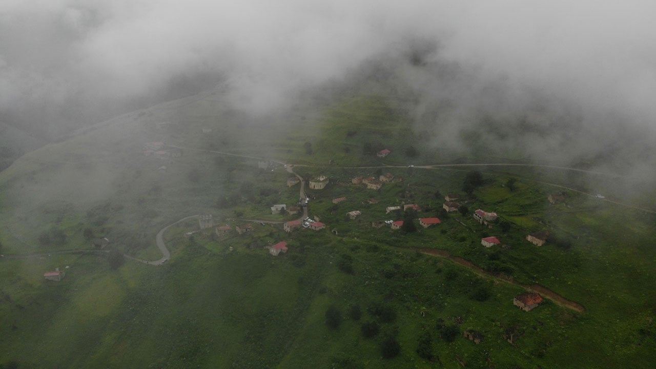Foto - Sislerin arasından tarih yükseliyor! Santa Harabeleri masalsı manzarasıyla büyülüyor
