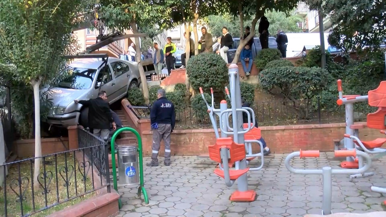 Foto - Şişli'deki çocuk parkında panik anları