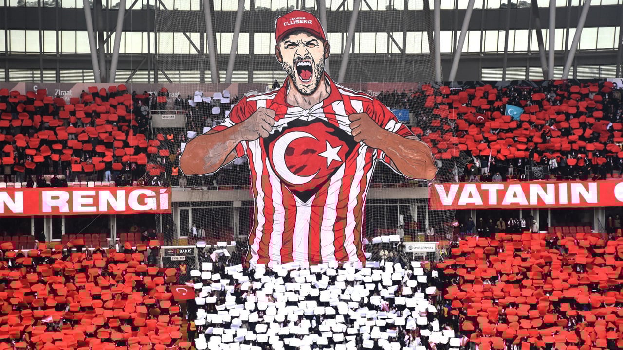 Foto - Sivasspor stadında muhteşem görüntüler! Bayrak saldırısına en güzel cevap