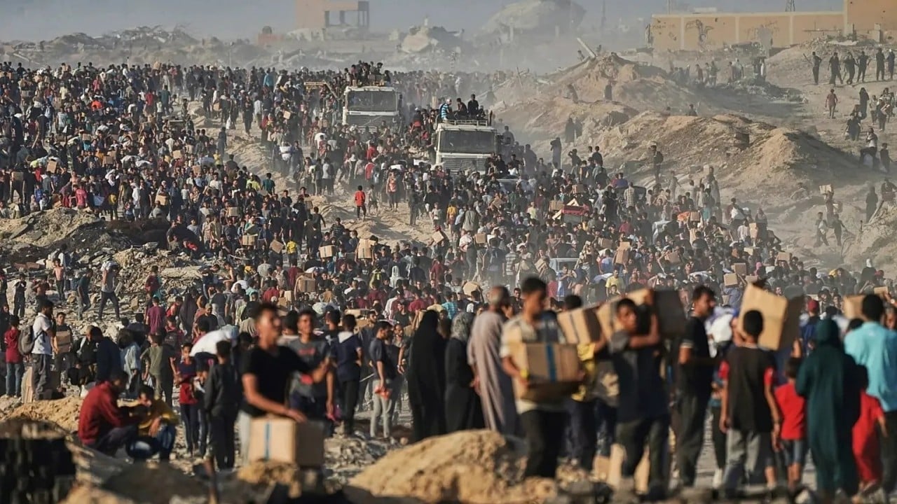Foto - Siyonistin açlık ve kaos oyunu Gazze’ye yardımların 3’te biri ulaşabildi