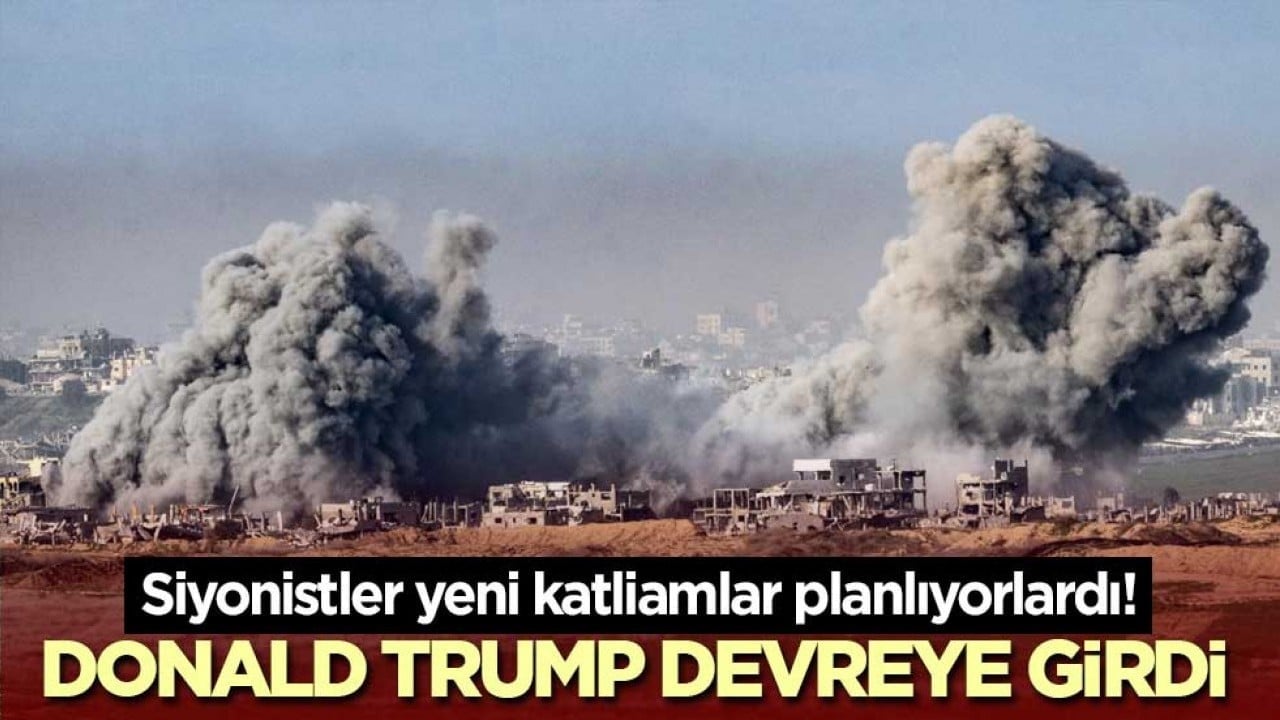 Siyonistler yeni katliamlar planlıyorlardı! Donald Trump devreye girdi
