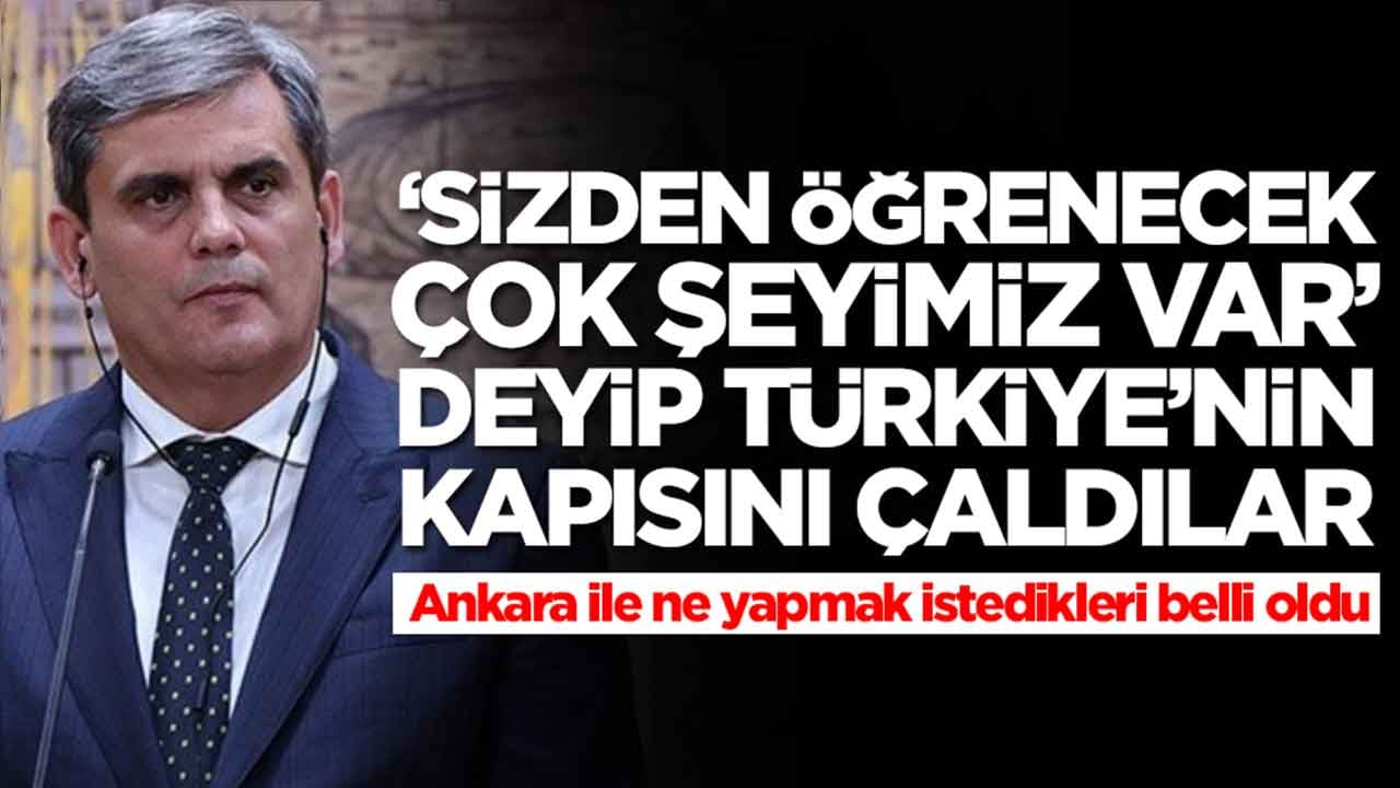 'Sizden öğreneceğimiz çok şey var' deyip Türkiye'nin kapısını çaldılar