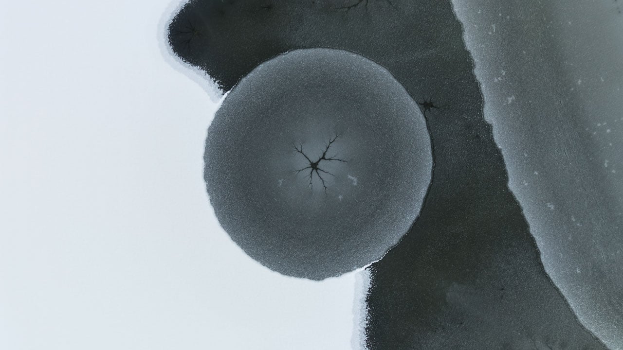 Soğuk hava etkisini arttırdı! Hafik Gölü'nde tablo gibi manzara