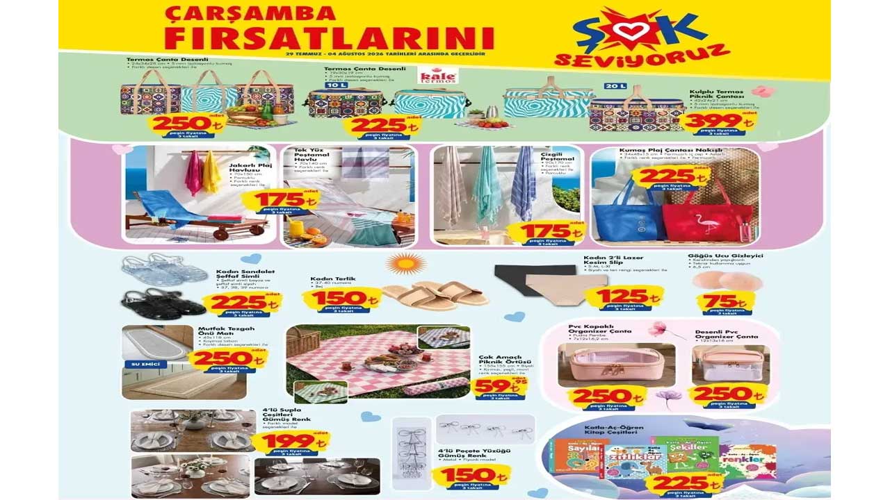 Foto - ŞOK'tan beklenen ürünler! İşte 29 Temmuz-4 Ağustos aktüel kataloğu