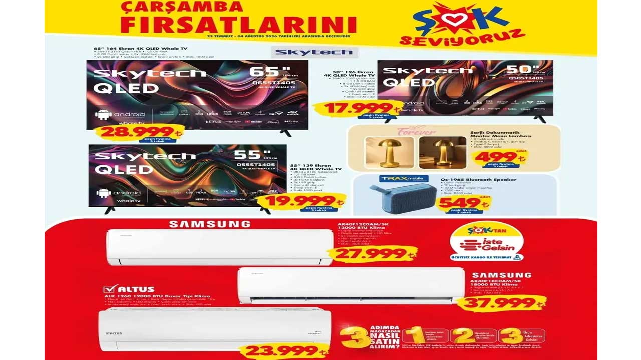 Foto - ŞOK'tan beklenen ürünler! İşte 29 Temmuz-4 Ağustos aktüel kataloğu