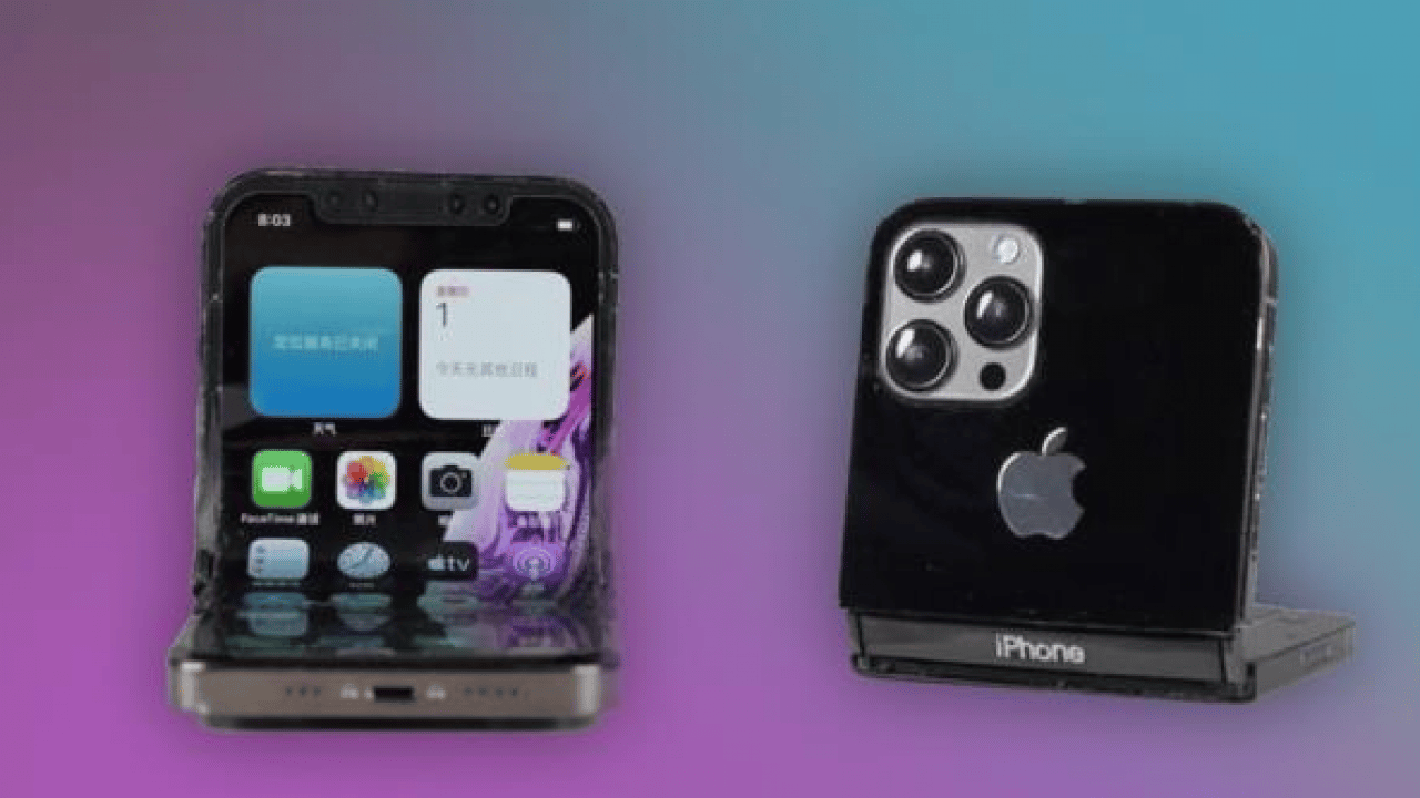 Foto - Sonunda görüntüler sızdı: Katlanabilir iphone böyle görünecek! 
