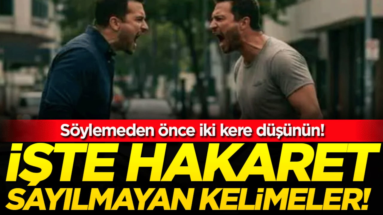 Söylemeden önce iki kere düşünün! İşte Yargıtay'a göre hakaret sayılmayan kelimeler!