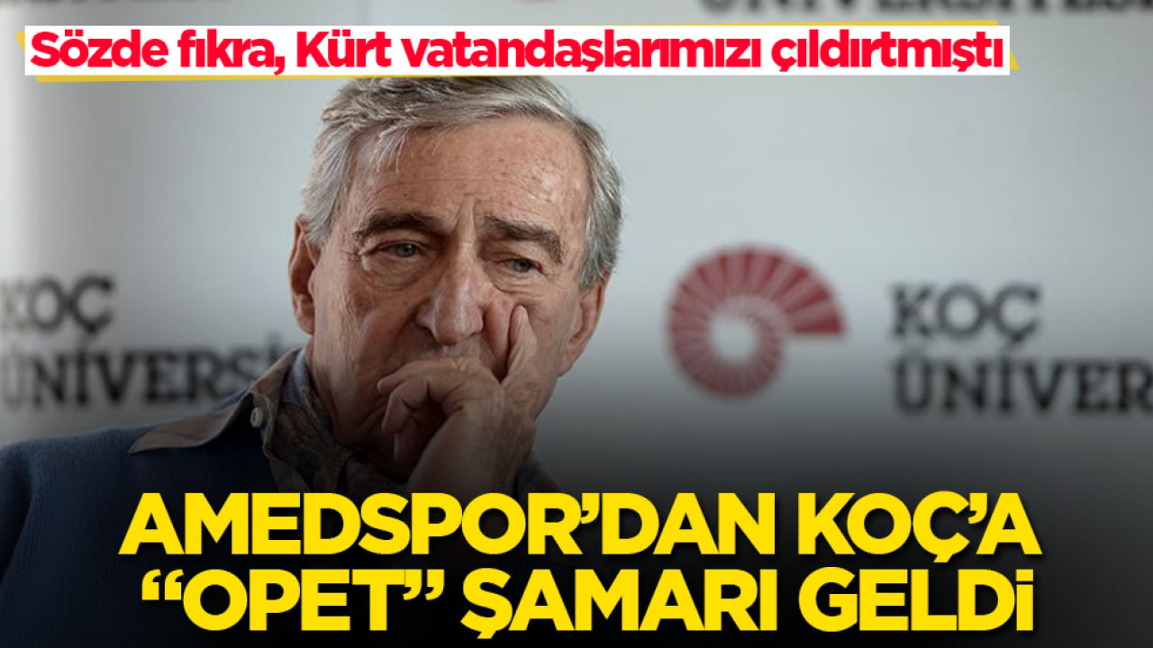 Sözde fıkra, Kürt vatandaşlarımızı çıldırtmıştı! Amedspor’dan Koç’a "OPET" şamarı geldi