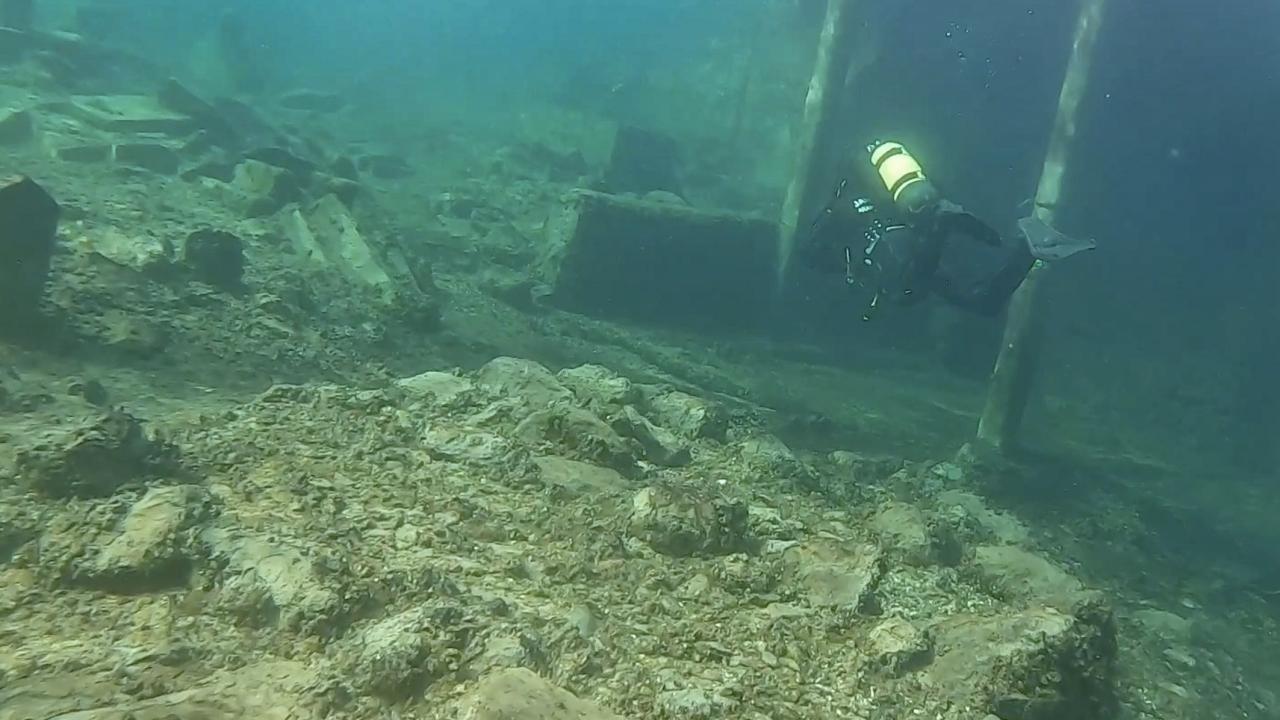 Foto - Su altında kalmıştı! 2 bin 400 yıllık tarihi yapılar böyle görüntülendi