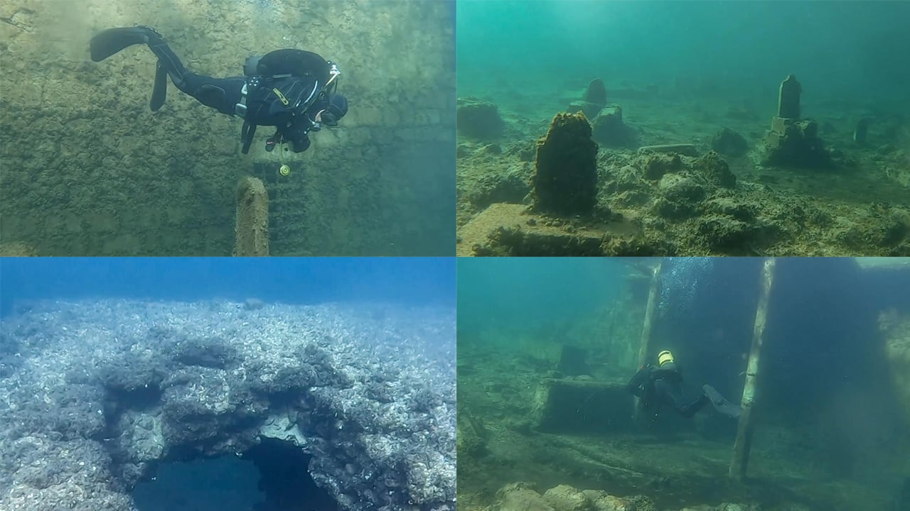 Foto - Su altında kalmıştı! 2 bin 400 yıllık tarihi yapılar böyle görüntülendi