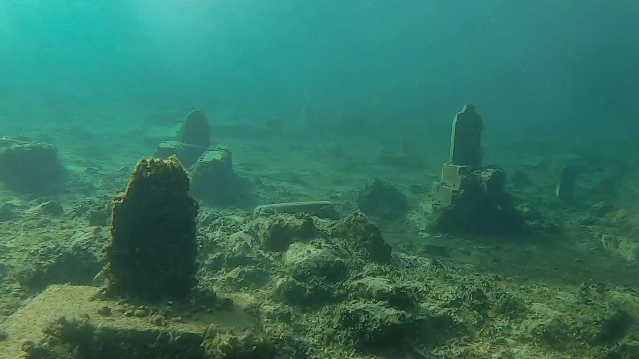 Foto - Su altında kalmıştı! 2 bin 400 yıllık tarihi yapılar böyle görüntülendi