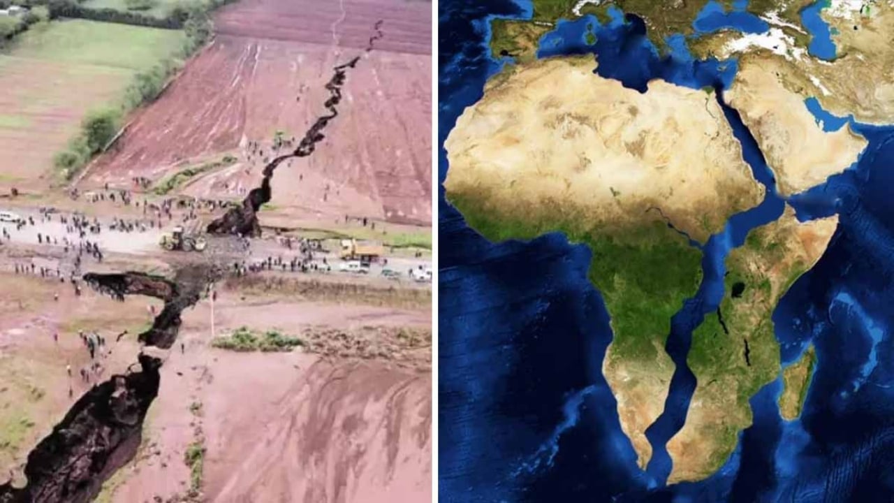 Foto - "Süper Sütun" deşifre oldu, yerin altı bir anda fermuar misali açılmaya başladı: Karpuz gibi ikiye ayrılıyor