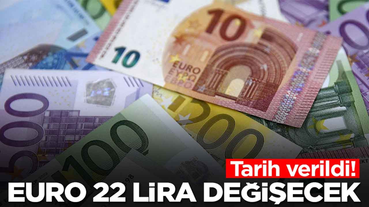 Tarih verildi: Euro 22 lira değişecek