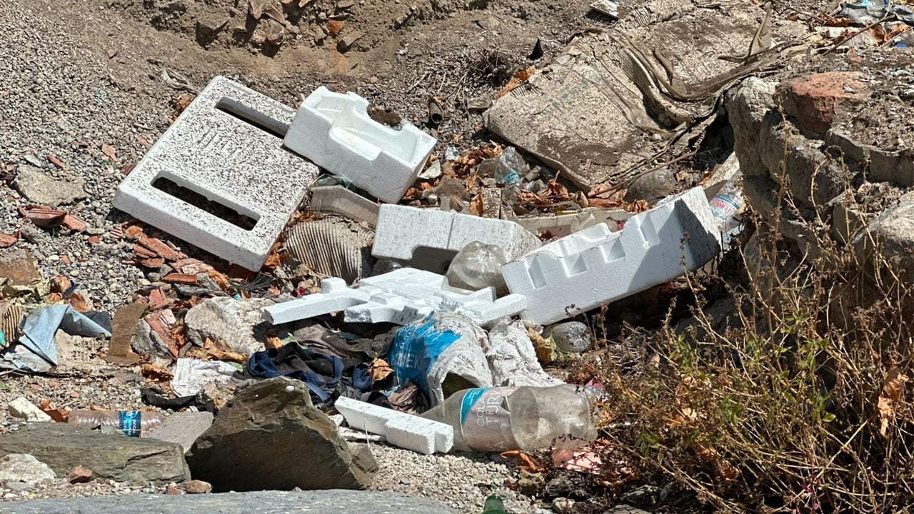 Foto - Tarihi kalıntılar yok olmak üzere! Burası çöplük değil Roma hamamı 
