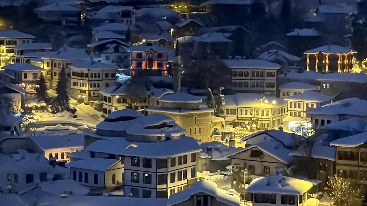 Foto - Tarihi konaklar göz kamaştırdı! Safranbolu masalsı bir görünüme büründü