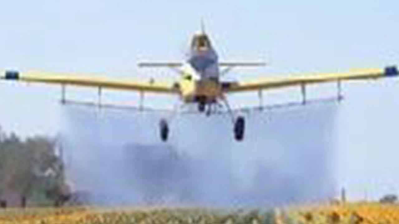 Foto - Tarım arazilerine uçaklarla zehirli maddeler püskürttüler